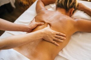 massage huile bien etre à domicile Solaize